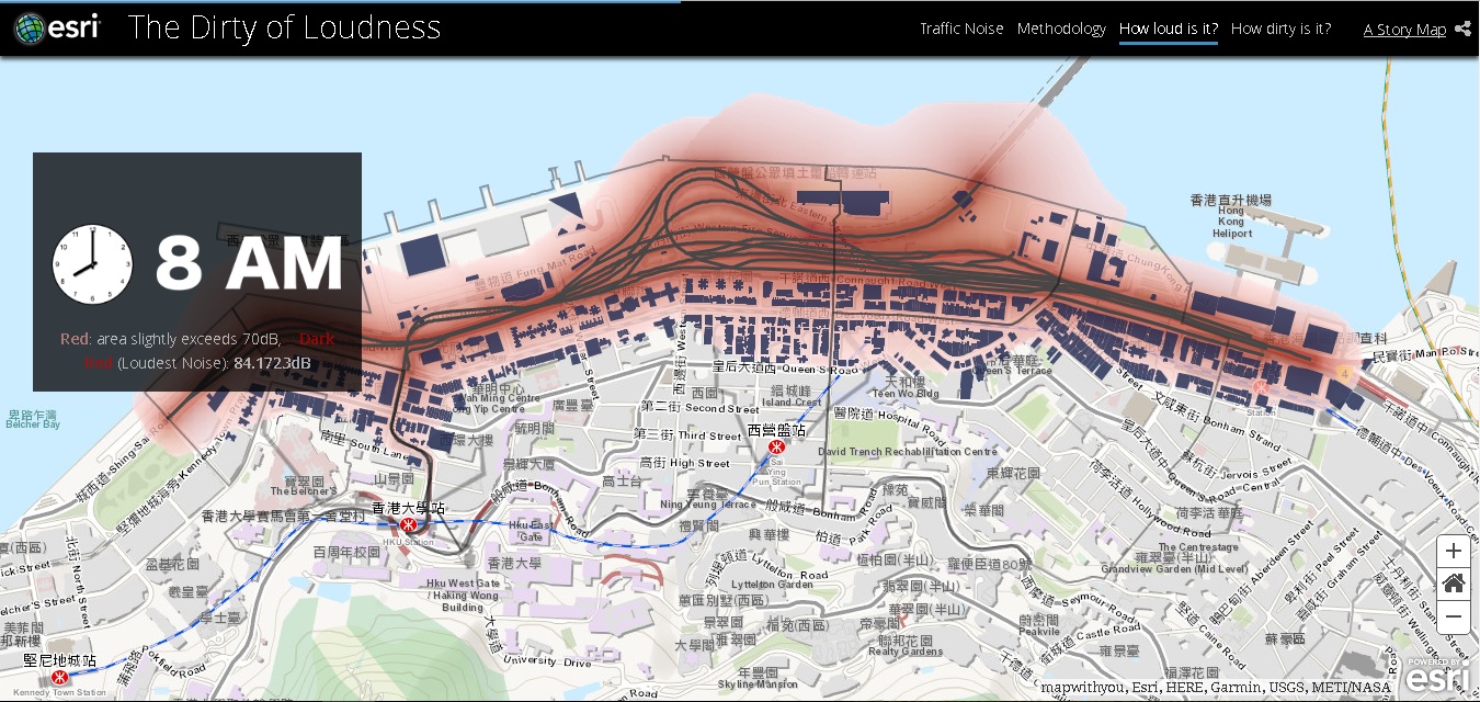 Esri Young Scholars Award shows severe noise pollution in old districts